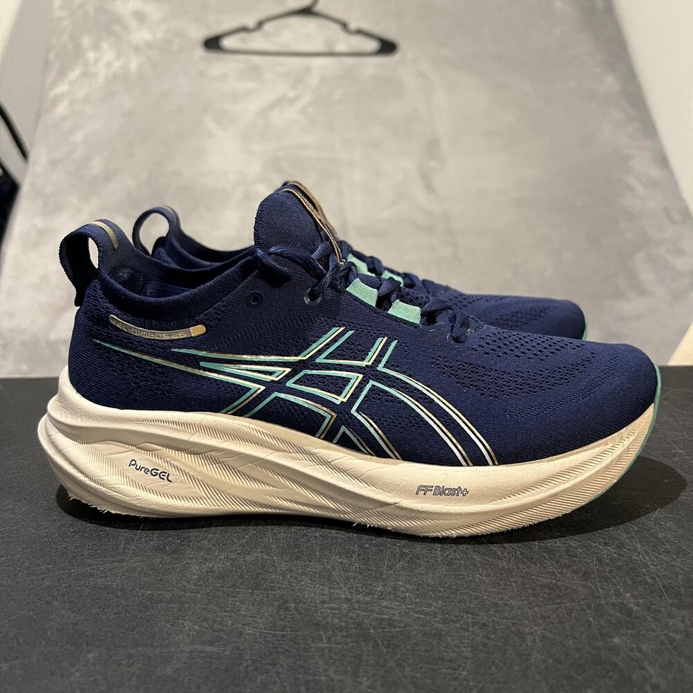 Asics Gel Cumulus 26 Running Shoes Womens 8.5 D Blue Cushioned Sneakers Athletic